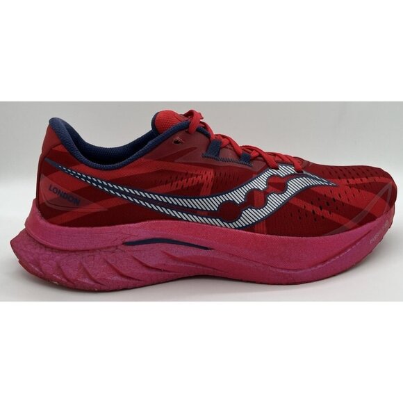 Saucony Endorphin Speed 4 London - Size 11.5 Crimson Red Running Shoes S20940-24 - Picture 8 of 12